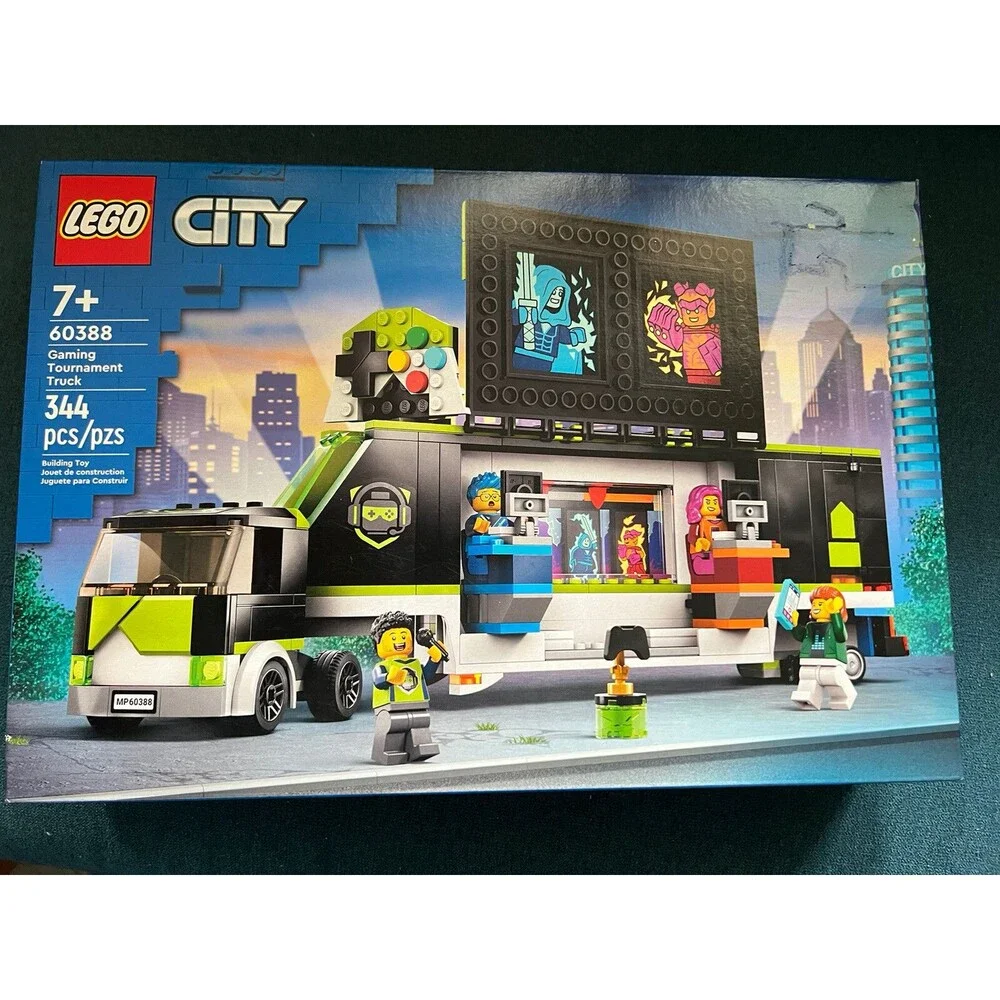 LEGO City Gaming Tournament Truck 60388, Esports Vehicle Building Kit 344 Pieces